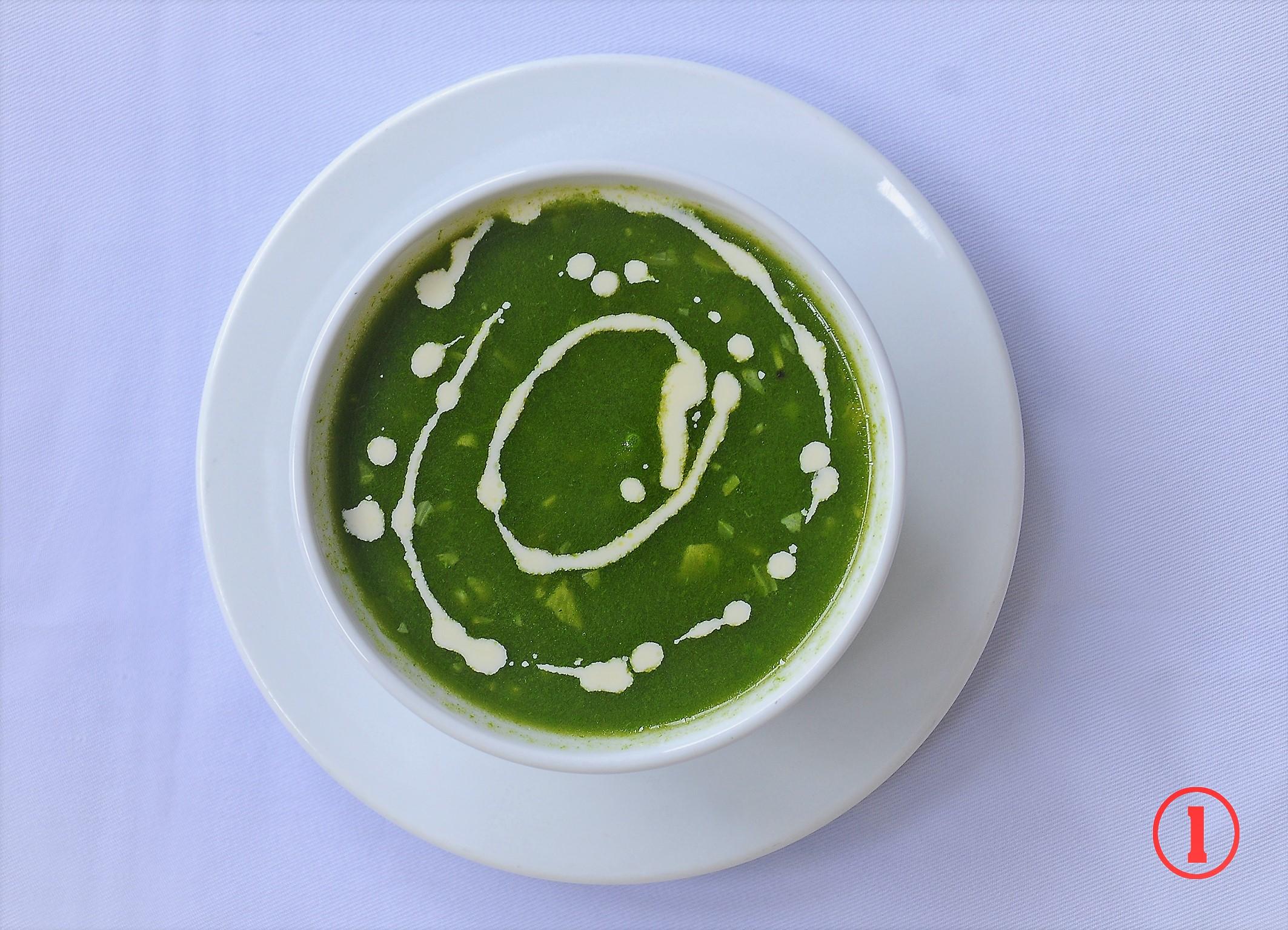 Soup, raita & salad