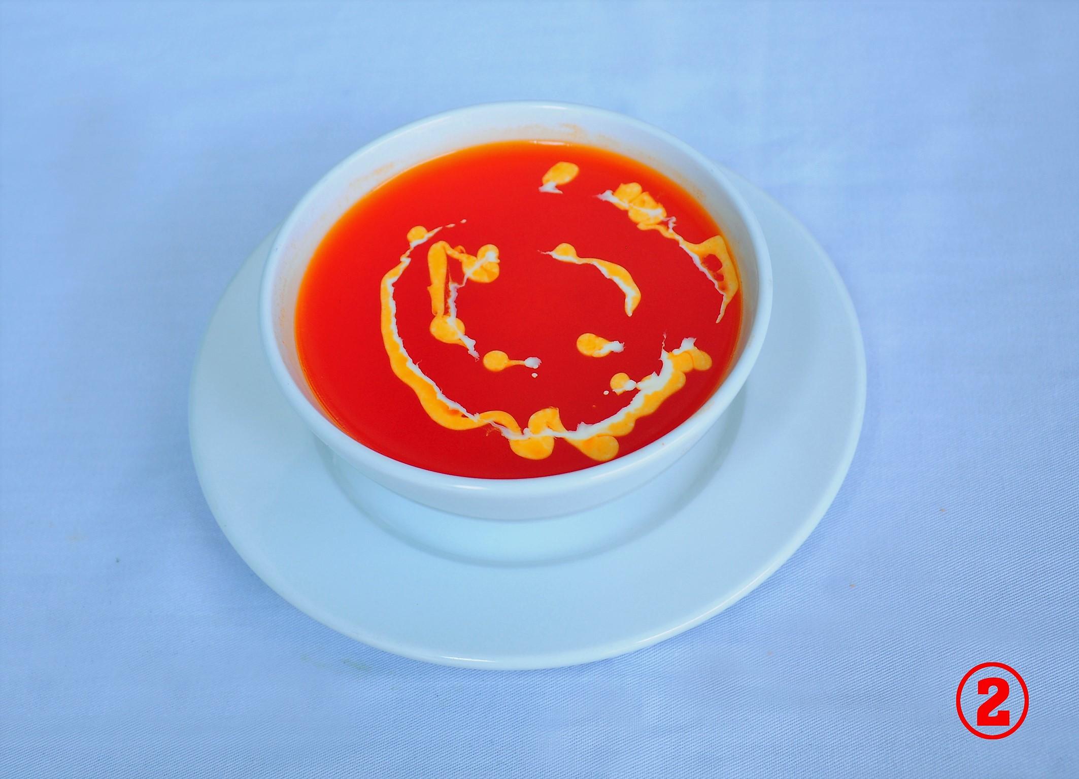 Soup, raita & salad